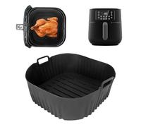 Teglie Silicone per Philips Series 5000 Connessa Airfryer XXL, 7,2L, Teglie Silicone per Friggitrice ad Aria riutilizzabile per friggitrice Philips 7.2L HD9285/90