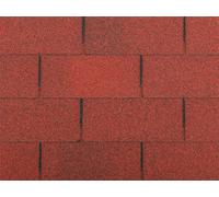 Tegola canadese rossa rettangolare classica 4 falde da 3Mq Tegole Canadesi Rossa