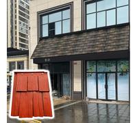 tegole Confezione da 4-40 robuste tegole per tetti in Coppi finte venature del legno, lastre di copertura per coperture decorative(Red,28pack)