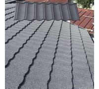 Tegole metalliche per coperture in asfalto, tegole architettoniche con base in acciaio, per soffitti ad alta resistenza, per coperture, per tetti di case/ville/giardini(Gray,20pcs)