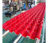 tegole Pannello di copertura per tegole in resina ASA commerciale di grandi dimensioni, copertura per tetto a shed, decorazione per tetti(Red,30pack)