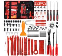 TEGOVE 352 Pezzi Kit Smontaggio Pannelli Auto,Strumento di Rimozione Auto,Kit Utensile di Smontaggio,Kit di Smontaggio per Riparazioni Auto per Auto Porta,Pannello,Radio,Cruscotto