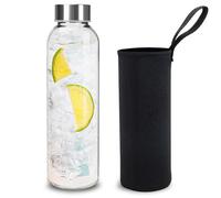 TEGOVE Bottiglie Vetro Per Acqua, 1pcs,Bottiglie Vetro 500ml,Water Bottle