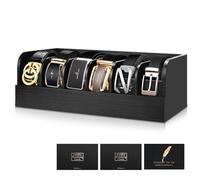 TEGOVE Organizer per Cintura con 6 Scomparti - Espositore per Cinture da Uomo per Armadio e Cassetto