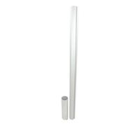 Tegra ASS Paletti Di Sostegno Rete Da Tennis 83mm Rotondo, Alluminio