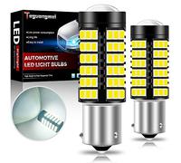 Teguangmei 1156 BAU15S PY21W 7507 Luci dei Freni a LED ad Alta Potenza 2835 78SMD Bianco Utilizzato per Luci dei Freni Dell'auto Fendinebbia Posteriori Luci di Retromarcia 12-24V (Confezione da 2)