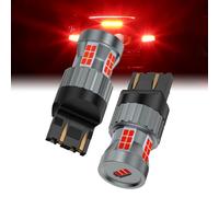 Teguangmei 7443 7444 Lampadine LED 23W 12V Super Luminoso Rosso Canbus Sensa Errore Anti Hyper Flash 7444NA 7443A T20 W21W T3 Luce del Freno Luce di Coda Luce di Arresto Luci di Parcheggio, 2 Pezzi