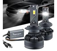 Teguangmei H7 LED Lampadine, 30000LM 160W CanBus Senza Errori 6000K Super Brillante Bianca Fari Abbaglianti e Anabbaglianti Auto Kit Sostituzione Lampada Alogena, Plug & Play, Confezione da 2