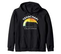 Tehachapi California Mountain Retro Ferrovia Treno Loop Kern Felpa con Cappuccio