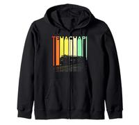 Tehachapi California Mountain Retro Ferrovia Treno Loop Kern Felpa con Cappuccio