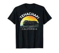 Tehachapi California Mountain Retro Ferrovia Treno Loop Kern Maglietta