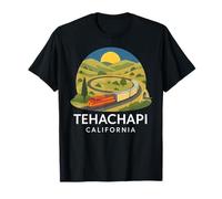 Tehachapi California Retro Railroad Loop Kern Camp Train 661 Maglietta