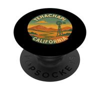 Tehachapi California Retro Railroad Loop Kern Camp Train 661 PopSockets PopGrip Adesivo
