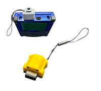 TEHAOUU Adattatore audio, compatibile con Nintendo GBA SP - Porta di ricarica USB-C e jack per cuffie da 3,5 mm con corda anti-perdita per console portatile retrò (giallo)