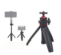 TEHAOUU Asta di prolunga per treppiede, mini bastone per selfie, treppiede con impugnatura adatta per fotocamere mirrorless e telefoni cellulari, supporto per selfie, streaming live e vlogging