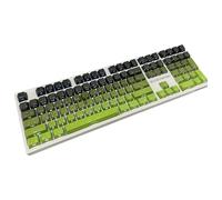 TEHAOUU Cherry Profile - Copritasti stampati lateralmente per tastiere meccaniche - PBT Doubleshot, compatibile con attacco MX (134 tasti) (B041804-PKM-Matcha)