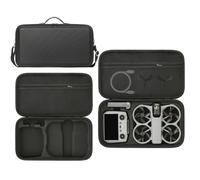 TEHAOUU Custodia a doppio scomparto compatibile con DJI Avata 360 - Borsa da trasporto premium per drone, RC, batterie e cavi, leggera (-telecomando e custodia batteria)