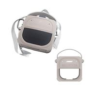 TEHAOUU Custodia in silicone compatibile con Bose SoundLink Micro 2 (2025), custodia protettiva antiurto e impermeabile con cordino e moschettone per altoparlante Bluetooth (grigio)