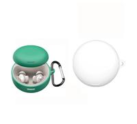 TEHAOUU Custodia per auricolari in silicone compatibile con Soundcore Sleep A30, antiurto, antipolvere, custodia protettiva per custodia di ricarica degli auricolari (bianco)