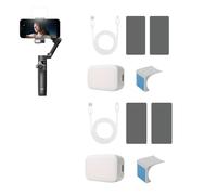 TEHAOUU Luce di riempimento magnetica compatibile con DJI Osmo Mobile 7/6/5 Smartphone Stabilizzatore cardanico Accessori luce di riempimento (2)