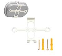 TEHAOUU Staffa di montaggio a parete per Google TV Streamer 4K Leggero 2024 Google Streaming TV Box Holder Anti collisione antiurto con due viti di espansione (bianco)