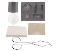 TEHAUX 1 Imposta Imposta Stampo Crogiolo di Grafite Fusione di Grafite Fonderia Grafite Crucible Lingottiera Crogiolo Muffa Kit Crogiolo Sperimentare Utensili di