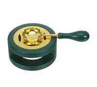 TEHAUX 1 Set Scalda Sigillo di Cera: Cucchiaio in ferro resistente alle alte temperature con manico in legno - Supporto per journaling e special occasion