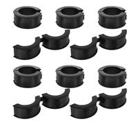 TEHAUX 10 Pezzi Adattatore Manubrio Bici in Tpr Nero per 22, 2-31, 8 Mm