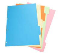 TEHAUX 10 pezzi Divisori Colorati per Raccoglitori Pacchetti da Schede Indice Organizzate per Documenti Quaderni e Presentazioni Facili da Usare e Personalizzare