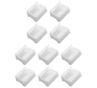 TEHAUX 10 Pezzi Porta Telecomandi da Parete Adesivo Organizer Telecomando e Supporto Condizionatore Bianco Scatole Storage per Soggiorno e Camera Porta Cellulari e Accessori Montaggio