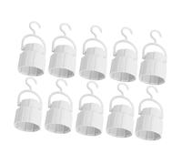 TEHAUX 10pezzi Adattatore per Luci Gancio Avvitabile Supporto per Lampadina LED per Tende Attacco per Portalampada Compatibile con Base per Interni ed Esterni per Campeggio e Emergenze