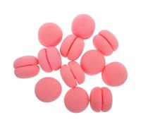 TEHAUX 12 Pezzi Bigodini Delicati sui Chioma e Versatili in Spugna Rosa a Forma di Fungo per Chioma senza Calore per Uso a Casa e Salone
