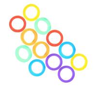 TEHAUX 12 Pezzi Gommini Chiavi Colorati in Silicone Copritasti per Chiavi Confortevoli e Resistenti per Identificazione e Codifica di Casa e Ufficio Colore Casuale