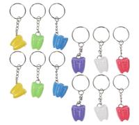 TEHAUX 12 Pezzi Portadentini in Plastica a Forma di Dente con Coperchio, Contenitore Piccolo e Leggero per Ricordo e Rituale Familiare