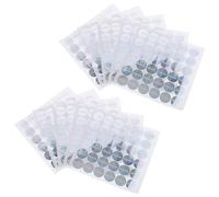 TEHAUX 14 Fogli Etichette Olografiche Contraffazione Adesive Sicurezza Tamper Evident per Packaging Aziendale e Decorazioni Party Argento