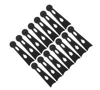 TEHAUX 14 Pezzi Supporto per Cornice Portafoto, Cavalletto Posteriore in Plastica, Grande, Rotazione a 360°, Regolabile, Nero, per Cornici Foto 18-25cm, capacità Max 1,5kg, per Uffici