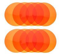TEHAUX 15 Pezzi Pellicole Autoadesive in Gel Arancione per Correzione Colore Lampade LED e Faretti 60mm Filtro Diffusore Luce Calda per Illuminazione Ambientale in Camera da Letto