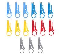 TEHAUX 15 pezzi Spelafili Mini Multifunzione con Corpo Lame in Acciaio Cavi Leggero e Compatto per Cavi Utp Stp e Telefonici Facile da Usare per Elettricisti e Modellismo