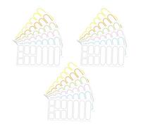 TEHAUX 18 Fogli Etichette Adesive Impermeabili Scrivibili Colorate per Classificazione e Organizzazione Barattoli Contenitori e Spedizioni Resistenti Temperatura e Umidità