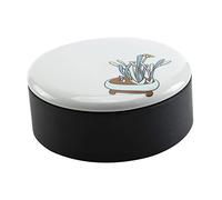 TEHAUX 1pezzi Natural Inkstone with Lid for Calligraphy and Sumi Painting Premium Chinese Ink Grinding Stone for Artists and Students