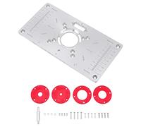 TEHAUX 1set Piastra Inserimento Per Router Di Utensile Falegnameria Multi-funzione Per Trimming e Fresatura Strumento Essenziale Per Progetti e Lavori Di Carpenteria