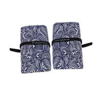 TEHAUX 2 Pezzi astuccio Caso per matita dell'artista borsa per penne a sfera supporto porta tela valigetta per dipingere pencil case involucro di tela per matite portamatite rotante