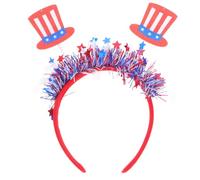 TEHAUX 2 Pezzi Cerchietto per Chioma Patriottico per Festa del 4 Luglio Design Unico e Ferro, Accessorio Versatile per Parate e Celebrazioni di Tutte le Età