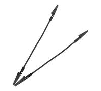 TEHAUX 2 Pezzi Clip Coccodrillo per Foto in Acciaio Inossidabile e Lega di Alluminio, Nero, Portafotografie Solido e Resistente, Come Porta Memo e Clip Fotografica