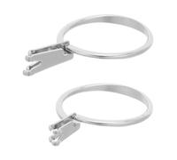 TEHAUX 2 Pezzi Clip per Pietre e Diamanti in Lega di Alluminio Argento, per Dimostrazioni di Cliente e Processi di Creazione, Previene Cadute Accidentali