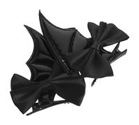 TEHAUX 2 Pezzi Fermaglio per Chioma a Forma di Estremità di Pipistrello Nero per Halloween, Accessorio Elegante e Distintivo per Ragazze e Donne, per Feste e Acconciature