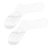 TEHAUX 2 Pezzi Modelli per Calzini in Acrilico Trasparente Regolabili per Lavoro Maglia e Uncinetto Forma Espositiva per Calze Accessori per Calzini Piedi e Tricotin Utile per Creativi e
