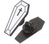 TEHAUX 2 Pezzi Spilla a Forma di Sarcofago Chic in Lega per Decorazione Abiti e Zaini, Spilla Creativa e Realistica per Halloween, Accessorio Moda Unisex