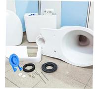 TEHAUX 2 pezzi Valvola di Scarico Wc in PVC Guarnizione Resistente e Facile da Installare Sostituzione per Serbatoio del Bagno Antiperdita e Risparmio Idrico