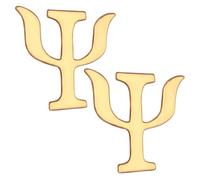 TEHAUX 2 Spille da Bavero Psicologia in Lega Solida, Spille Lettere Vintage per Donna e Uomo, Accessori Decorativi per Maglioni, Cappelli e Borse, Design Creativo e Versatile